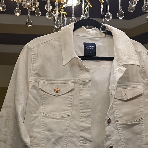 Calvin Klein Women's White Jean Jacket EUC - Picture 3 of 15